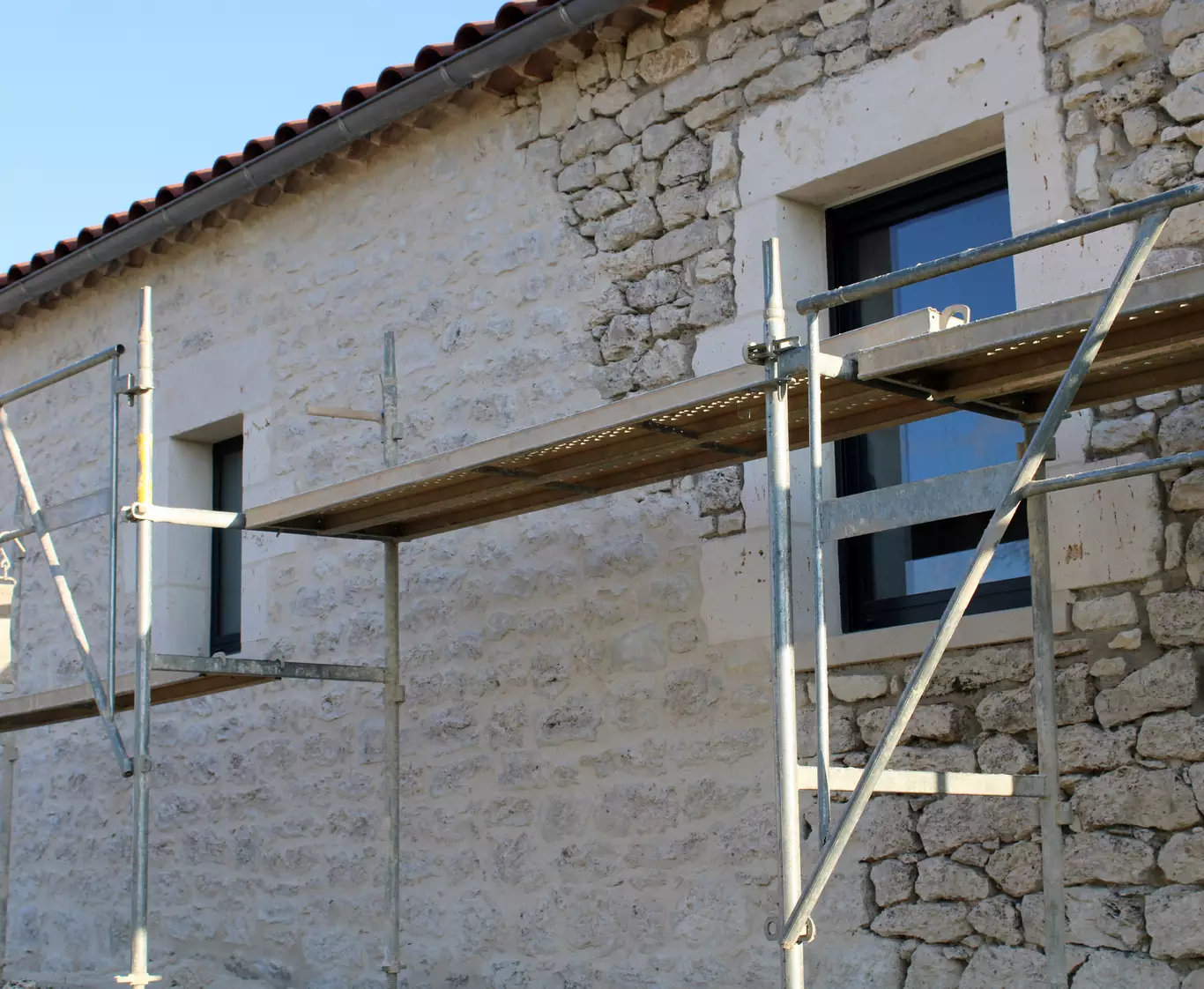 Création de mur moellons Médoc